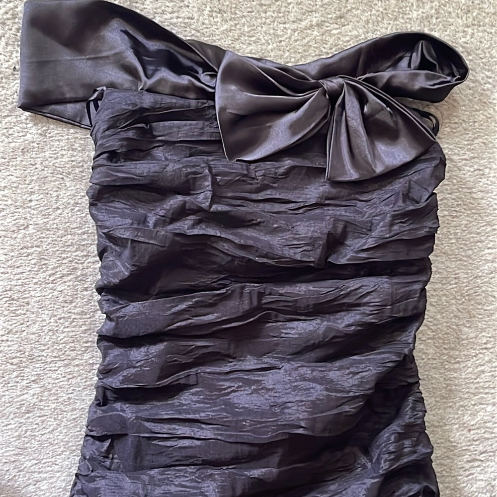 Rare Elegant Black Off-Shoulder Dress S - Picture 3 of 10